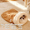 Enclosed Plush Cat Bed with Burrow Entry