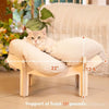 Elevated Solid Wood Pet Sofa