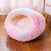 Cat Bed Cave for Indoor Donut Self Warming Small Dog Bed Anti-anxiety for Winter