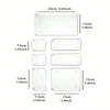 7-Piece Plastic Storage Trays for Makeup, Bathroom & Office