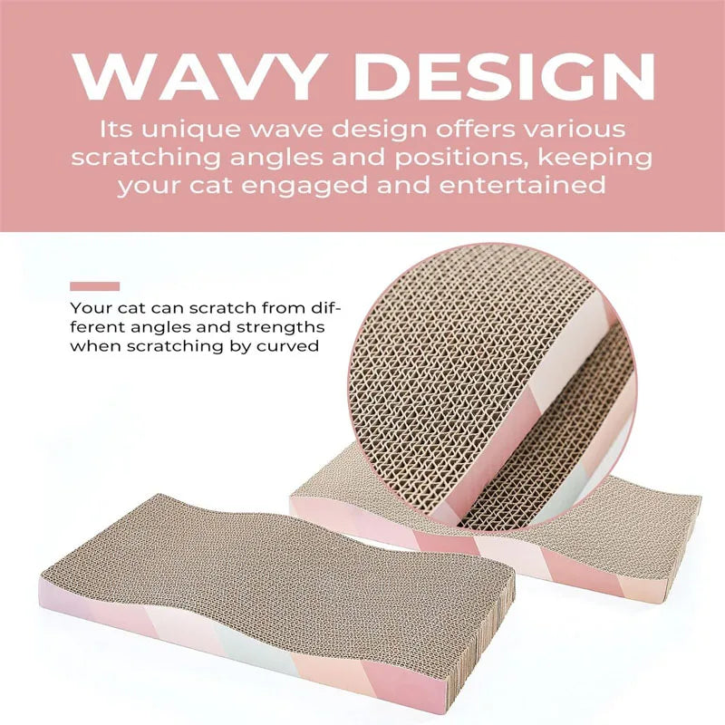 Corrugated Cardboard Cat Scratcher Bed