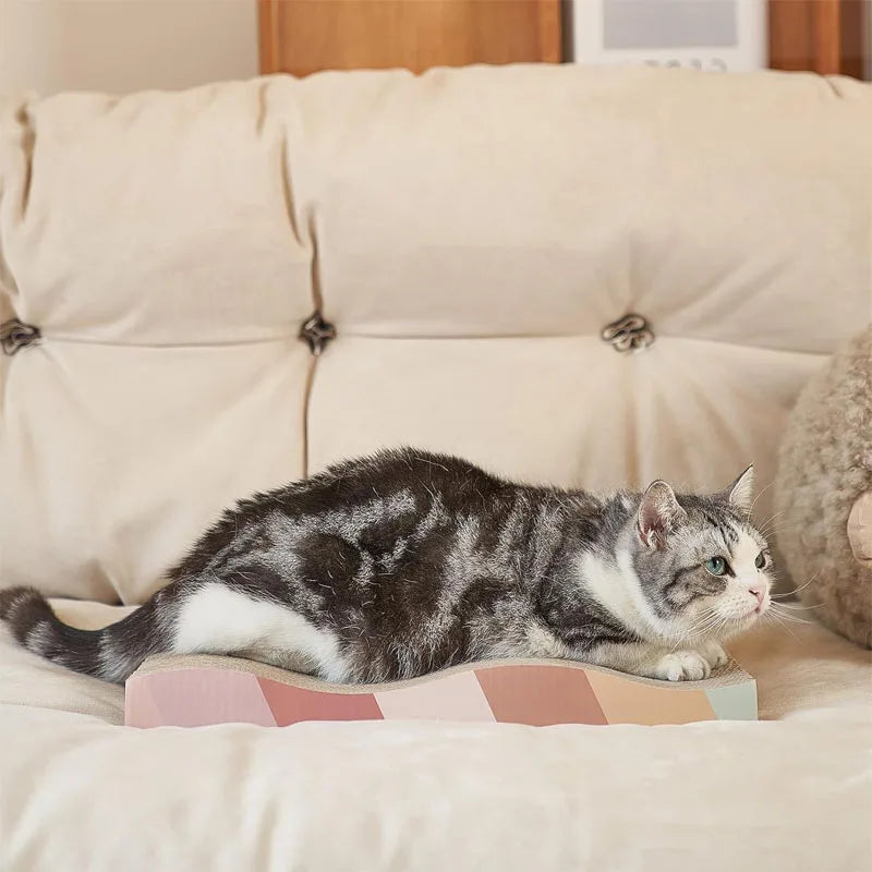 Corrugated Cardboard Cat Scratcher Bed