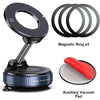 360° Magnetic Car Phone Holder with Vacuum Suction Cup