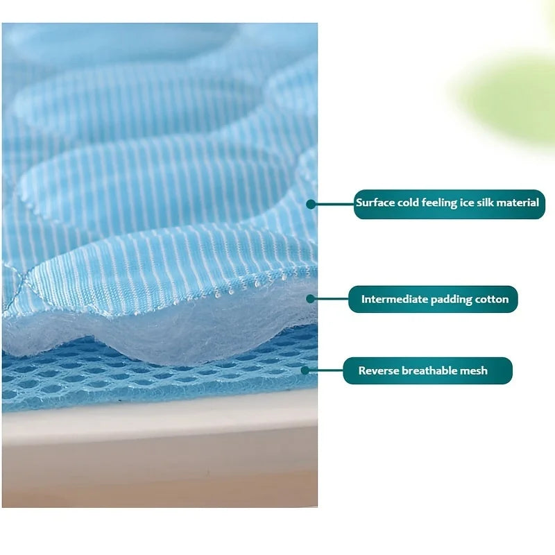 Self Cooling Dog Mat Washable Pet Cooling Pad for Summer Comfort