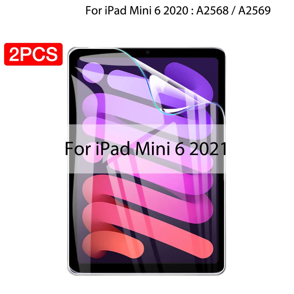 2PCS Hydrogel Film For Ipad Pro 11 12.9 Air 4 5 13 2024 Screen Protector For Ipad Mini