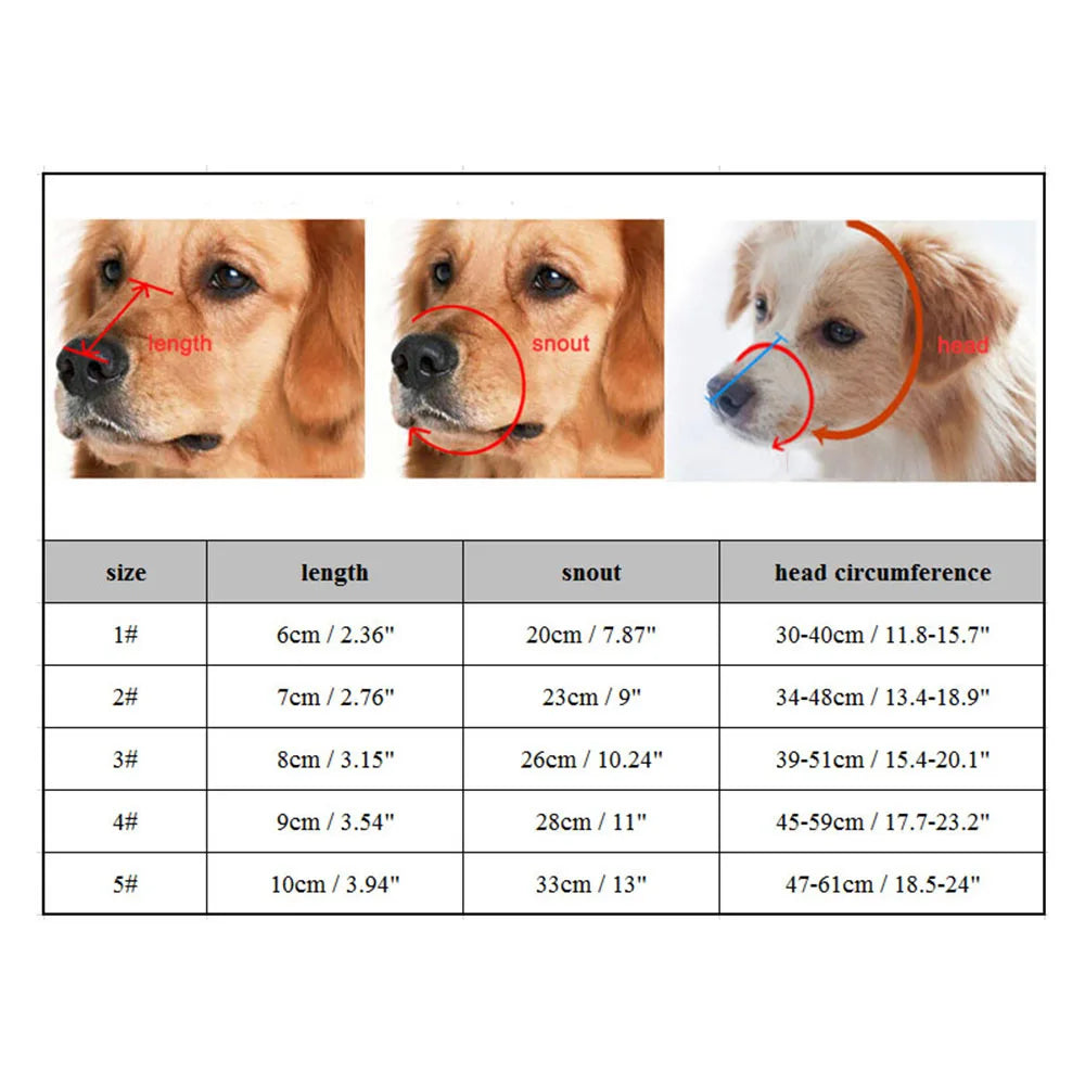 Adjustable Soft Dog Muzzle – Comfortable & Secure Fit