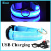 LED Glowing Dog Collar Adjustable Flash Night Anti Lost Collar