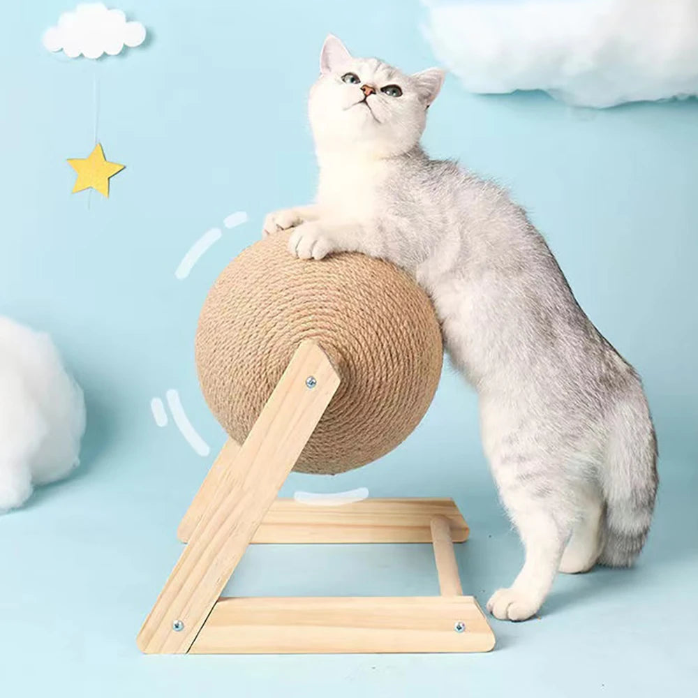 Wooden Cat Scratching Post