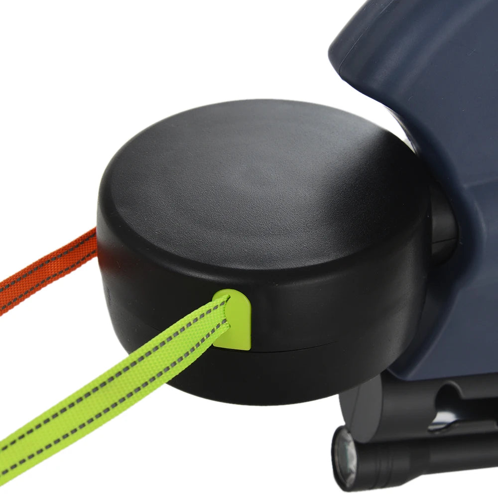 3m Retractable Double Dog Leash with Reflective Straps