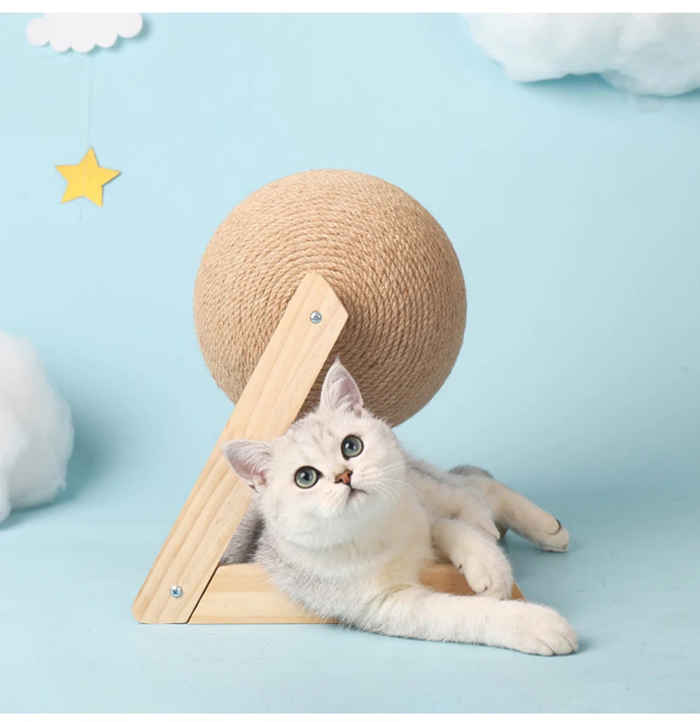 Wooden Cat Scratching Post