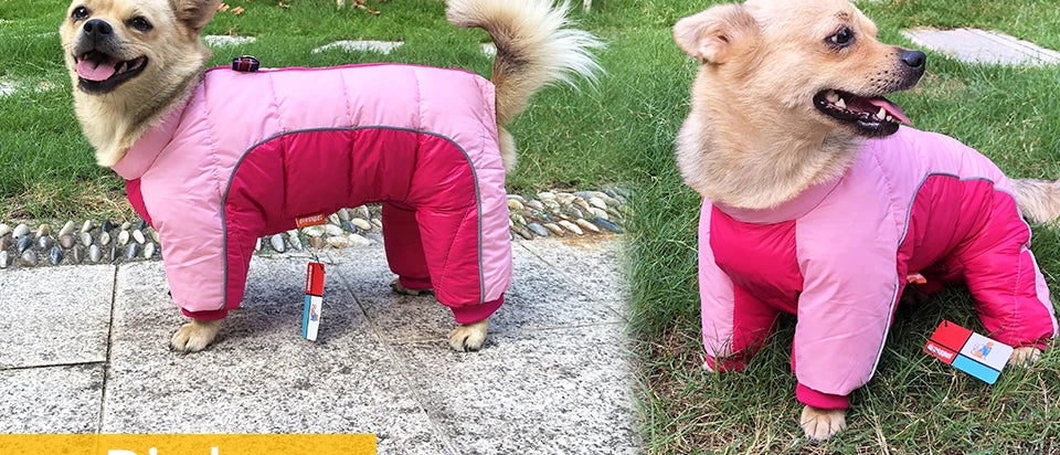 Winter Pet Dog Clothes Super Warm Jacket Thicker Cotton Coat Waterproof