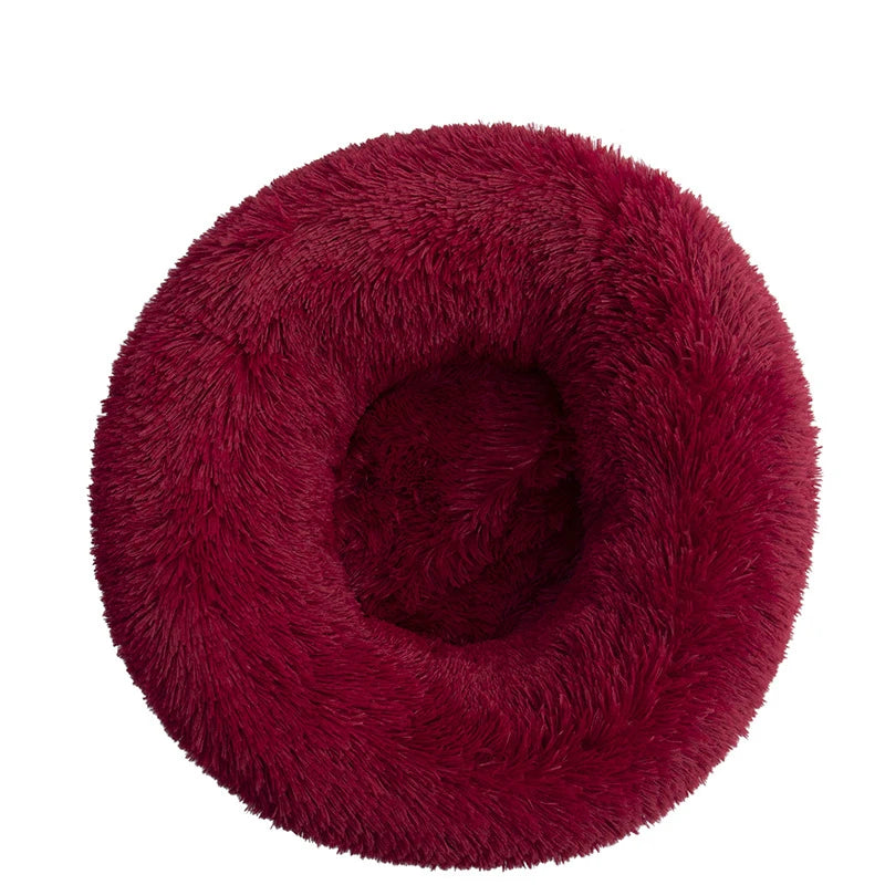 Donut Mand Dog Accessories for Large Dogs Cat's House Plush Pet Bed for Dog XXL Round Mat For Small Medium Animal Calming 100CM