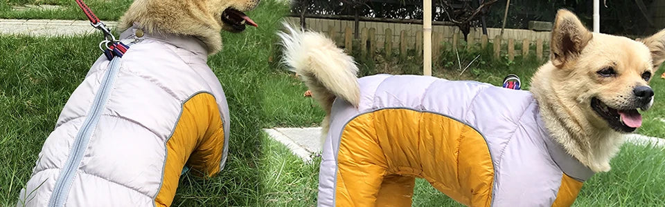 Winter Pet Dog Clothes Super Warm Jacket Thicker Cotton Coat Waterproof