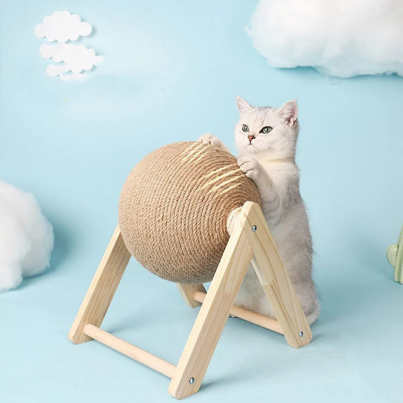 Wooden Cat Scratching Post