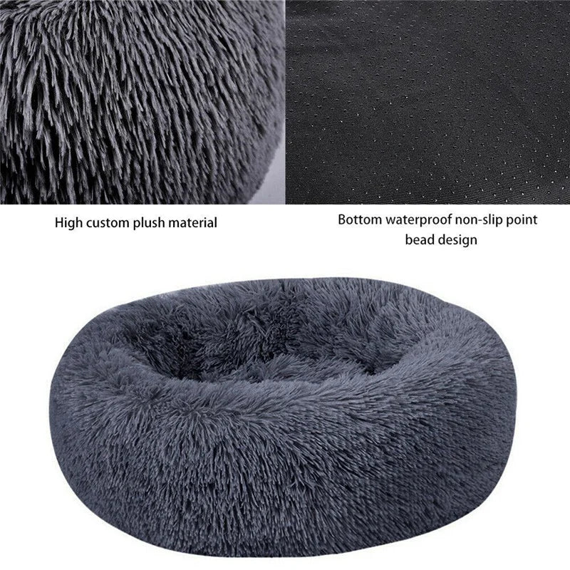 Donut Mand Dog Accessories for Large Dogs Cat's House Plush Pet Bed for Dog