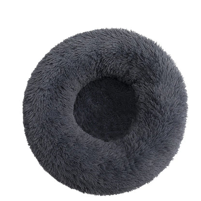 Donut Mand Dog Accessories for Large Dogs Cat's House Plush Pet Bed for Dog XXL Round Mat For Small Medium Animal Calming 100CM