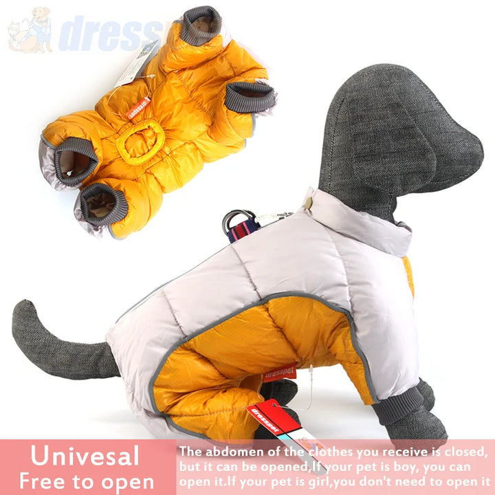 Winter Pet Dog Clothes Super Warm Jacket Thicker Cotton Coat Waterproof