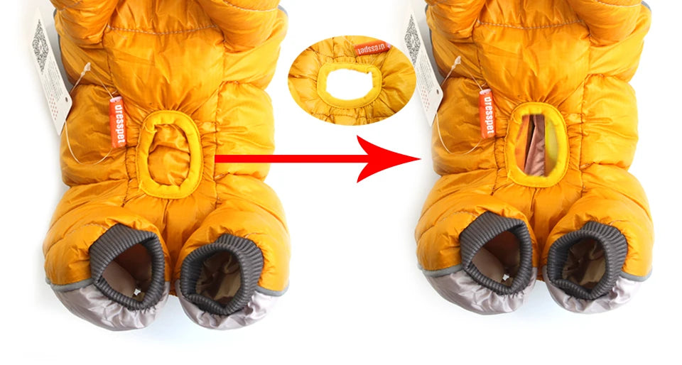 Winter Pet Dog Clothes Super Warm Jacket Thicker Cotton Coat Waterproof