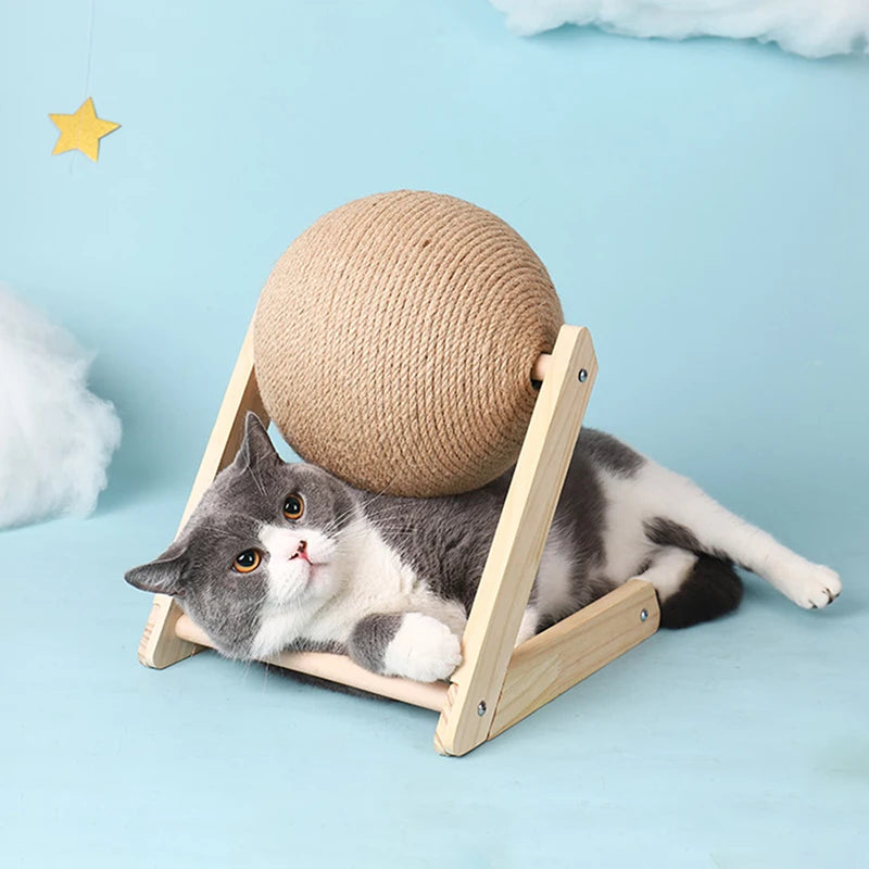 Wooden Cat Scratching Post