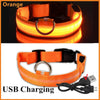 LED Glowing Dog Collar Adjustable Flash Night Anti Lost Collar