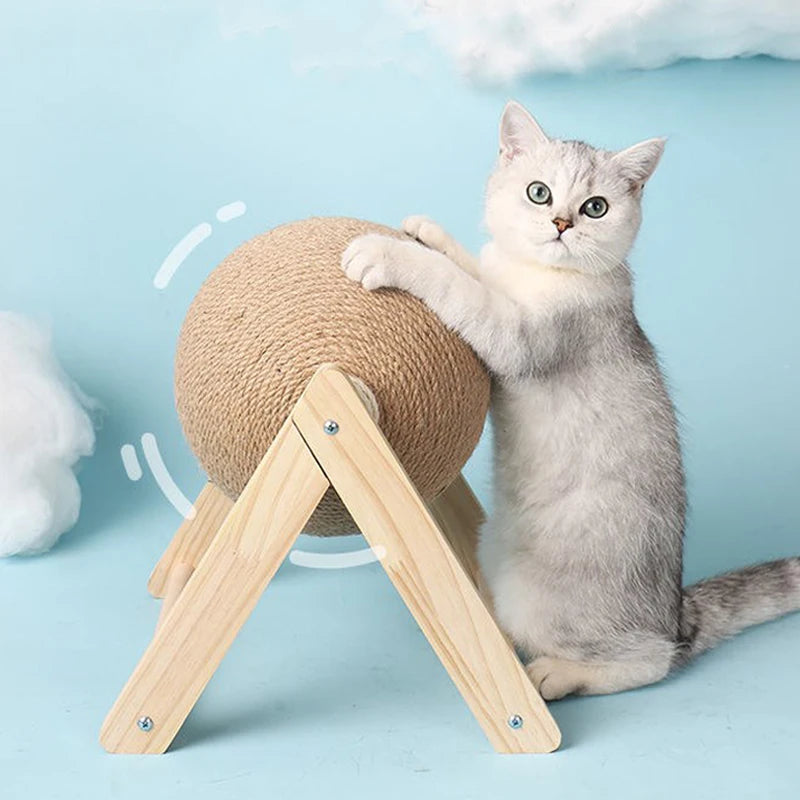 Wooden Cat Scratching Post