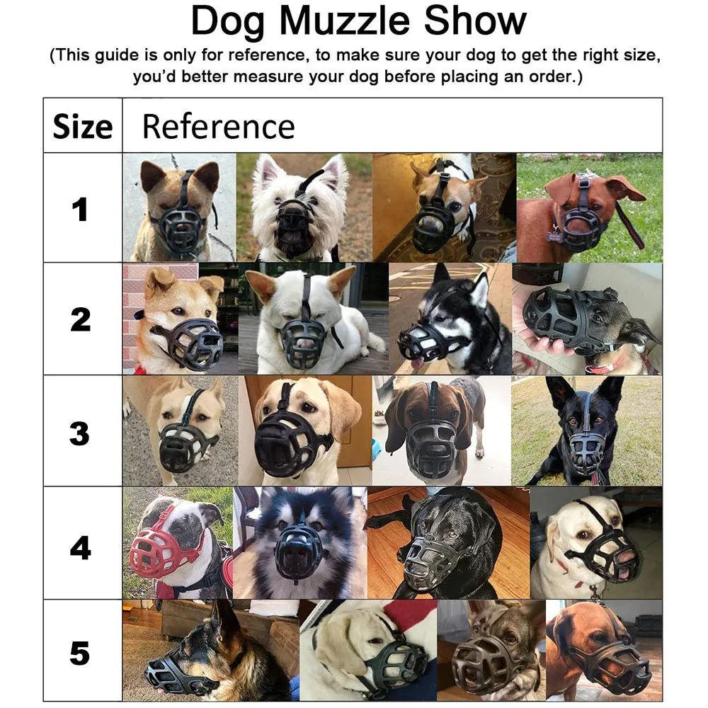 Adjustable Soft Dog Muzzle – Comfortable & Secure Fit