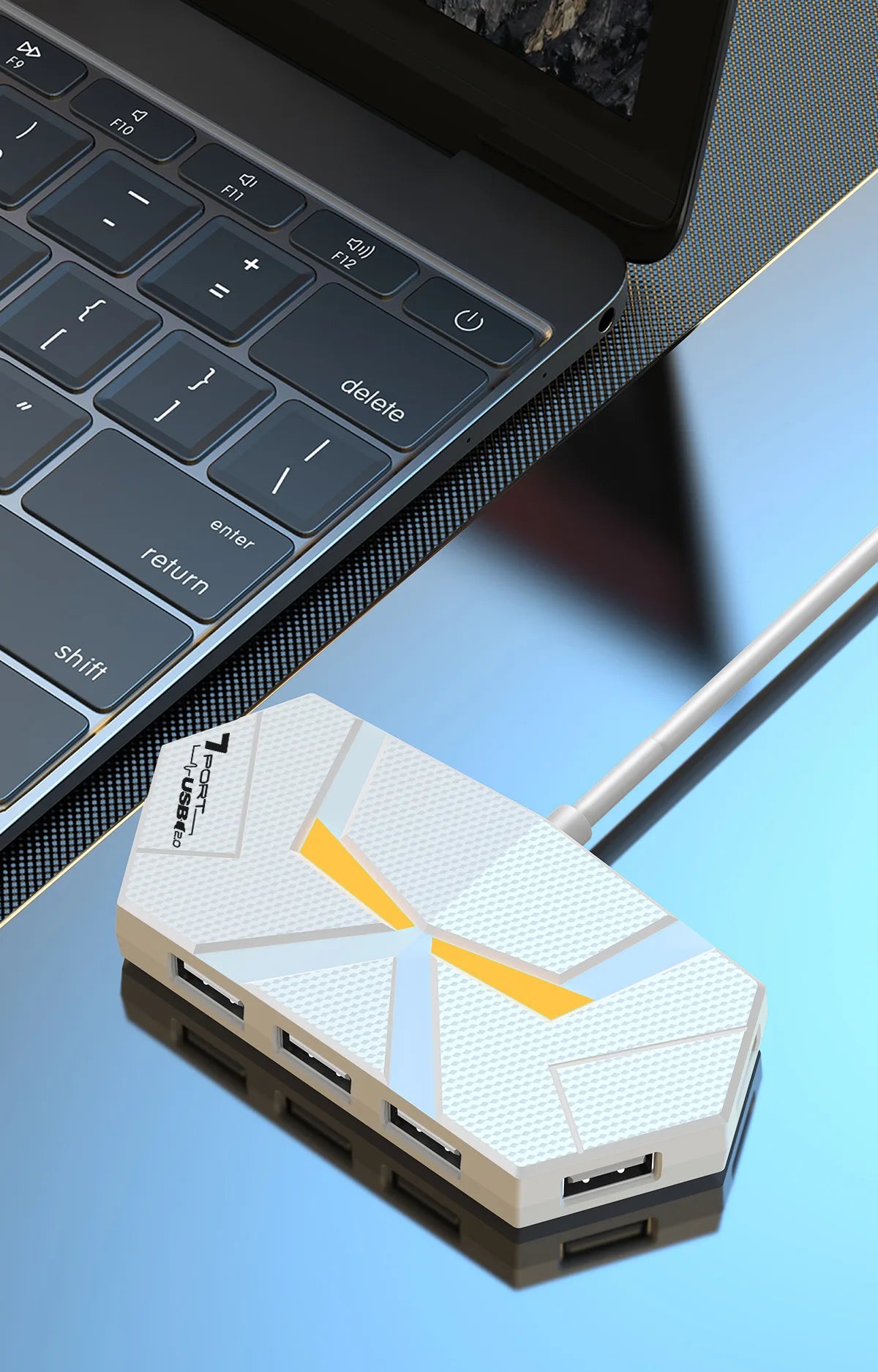 HUB 7-port Compatible USB2.0 Expansion Splitter