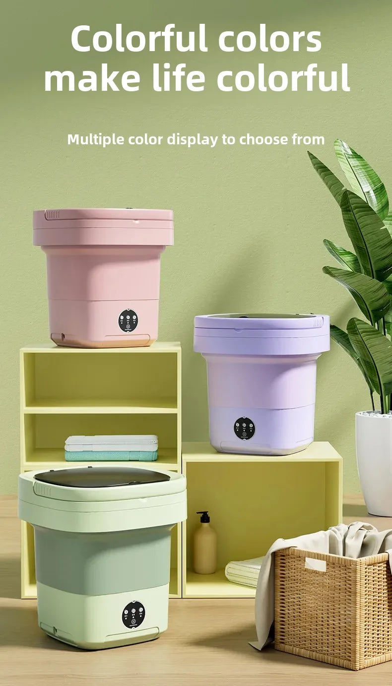 Portable Folding Washing Machine Home Use Integrated