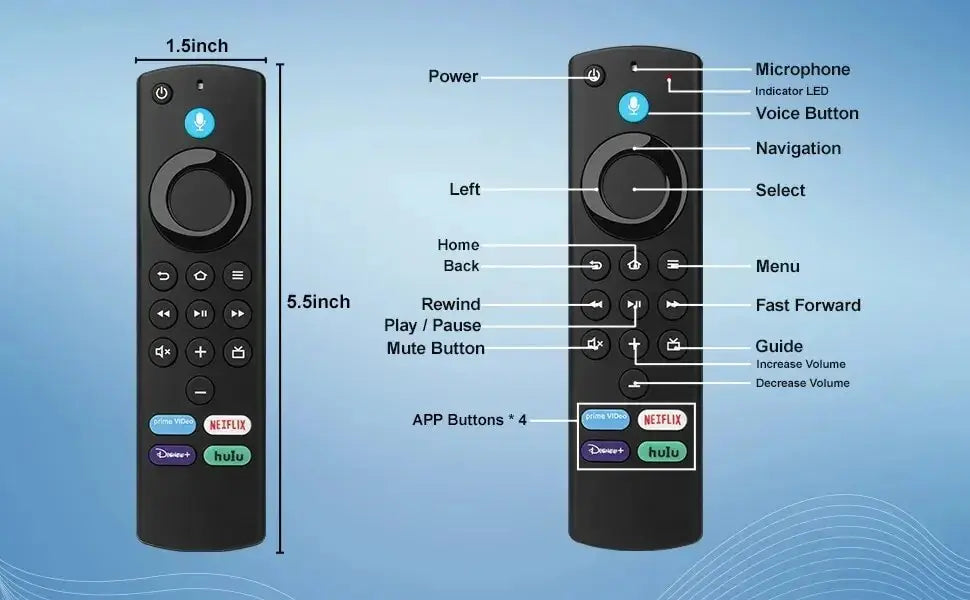 L5B83G P4C6EN For Fire TV Remote Control Television Stick Lite BT Voice Remote Control