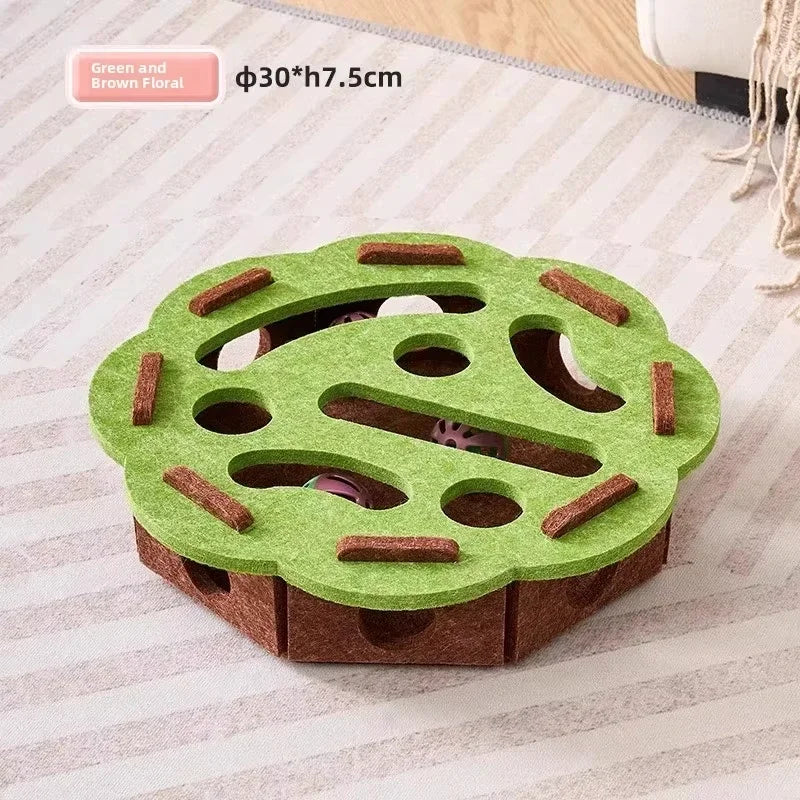Interactive Cat Puzzle Toy & Ball Playhouse