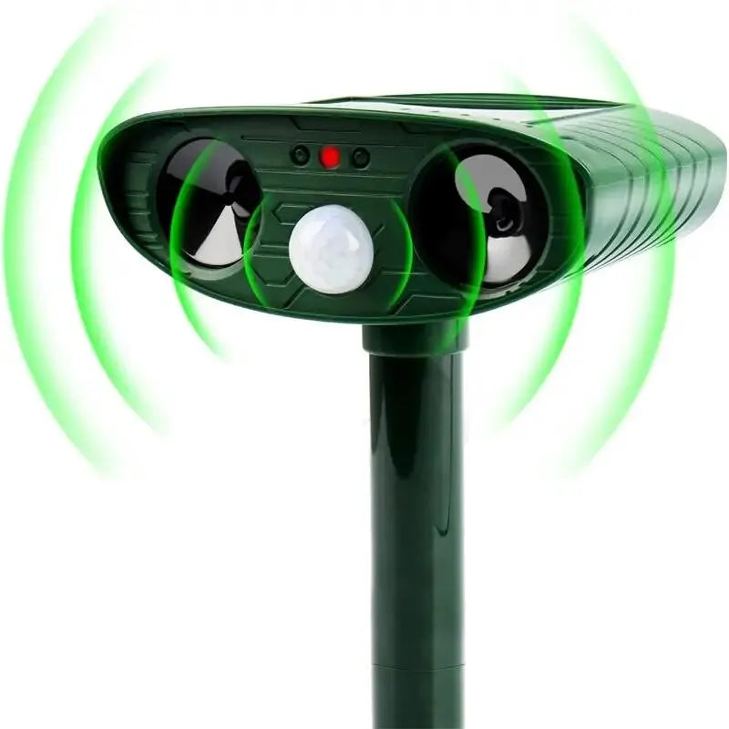 Solar Ultrasonic Animal Repeller for Cats & Dogs