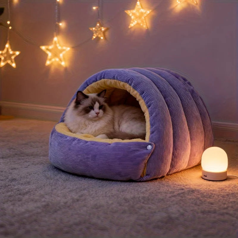 Breathable Cat Bed Soft Cozy Sleeping Cushion for Indoor Cats Kittens