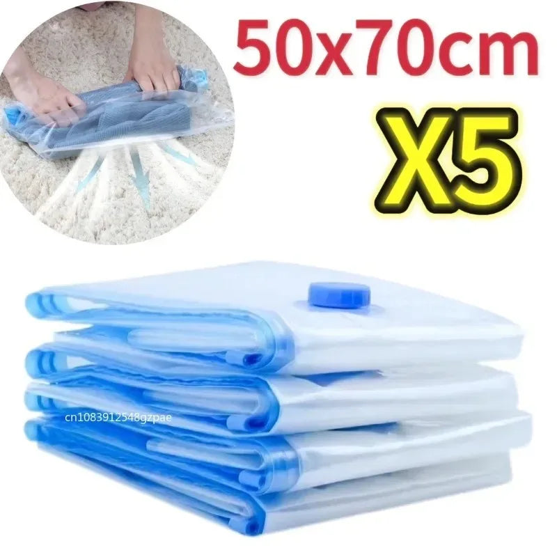 3/5PCS Vacuum Storage Bags for Clothes & Bedding