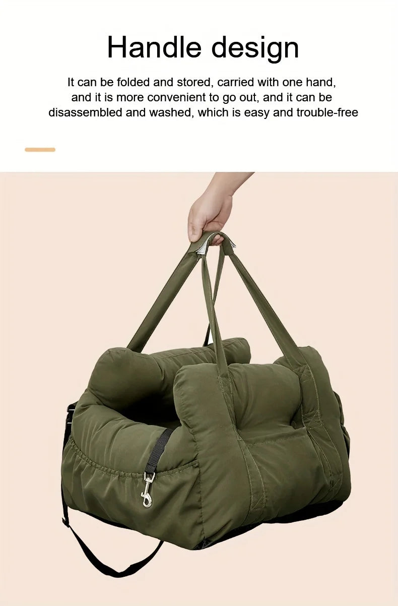 Small Dog Car Seat with Safety Belt