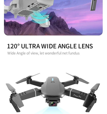 2025 New E88 Pro WIFI FPV Drone Wide Angle HD 4K/1080P Camera  Height Hold Foldable Quadcopter RC Helicopter Toy Gift