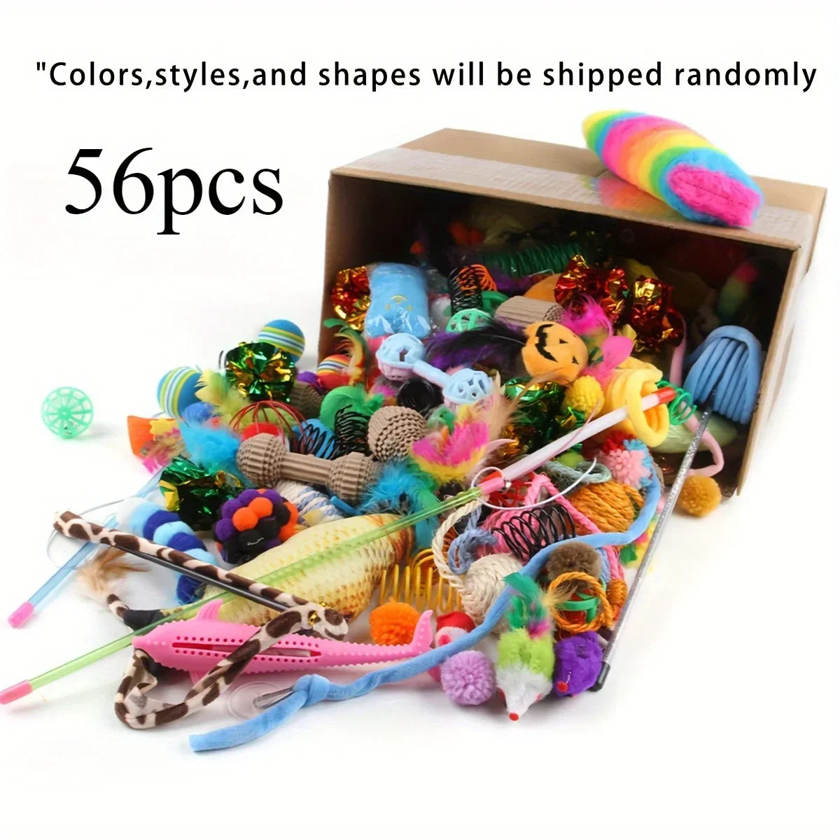 Interactive Spring Cat Toy Set