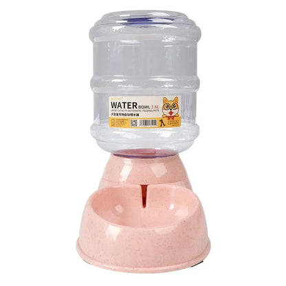 Dog Automatic Feeders Plastic Water Bottle Cat Bowl Feeding