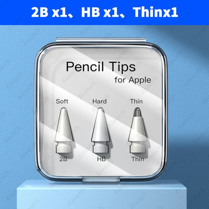 3pc & 6pcs Replacement Tips For Apple Pencil Pro 1st 2nd USB-C Durable Soft Hard Stylus Pen Tip For iPad Apple pencil Pen Nib