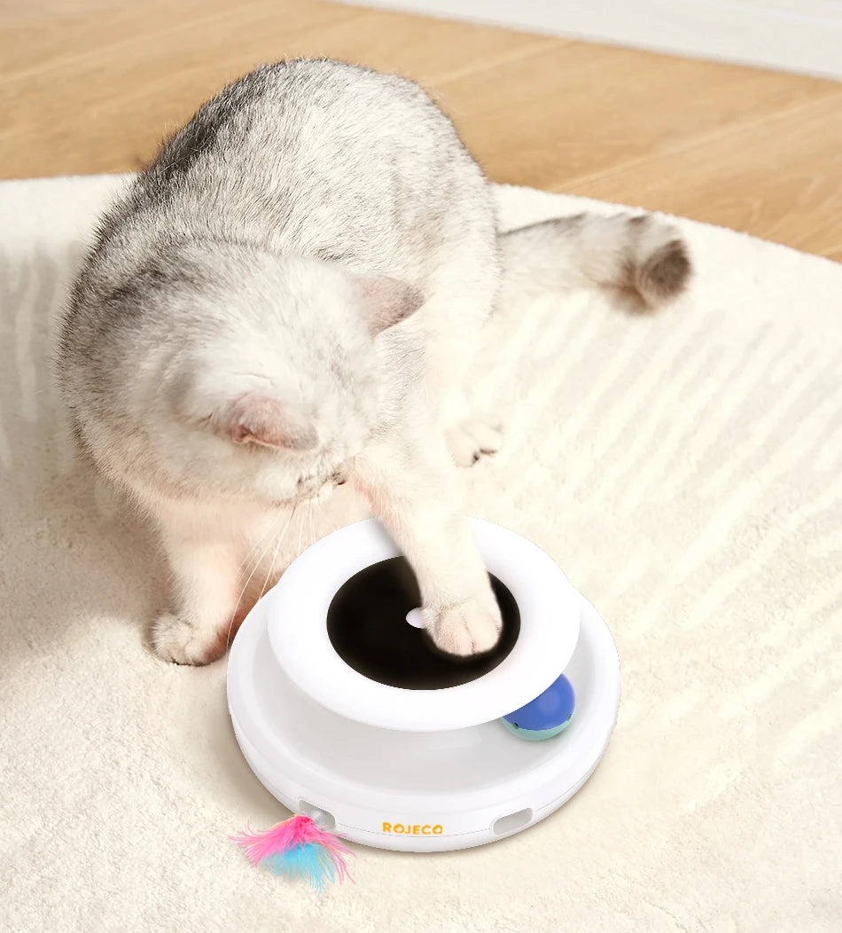 ROJECO 2-in-1 Automatic Cat Toy Set