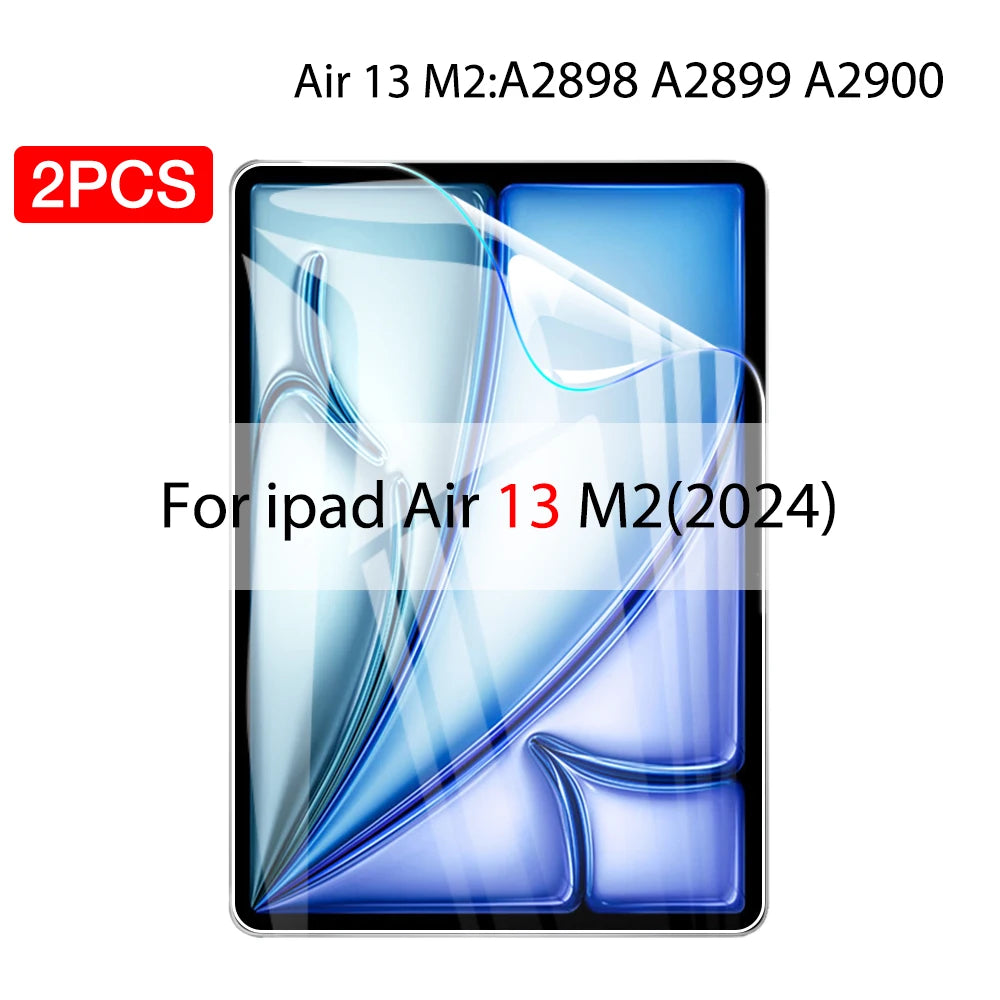 2PCS Hydrogel Film For Ipad Pro 11 12.9 Air 4 5 13 2024 Screen Protector For Ipad Mini