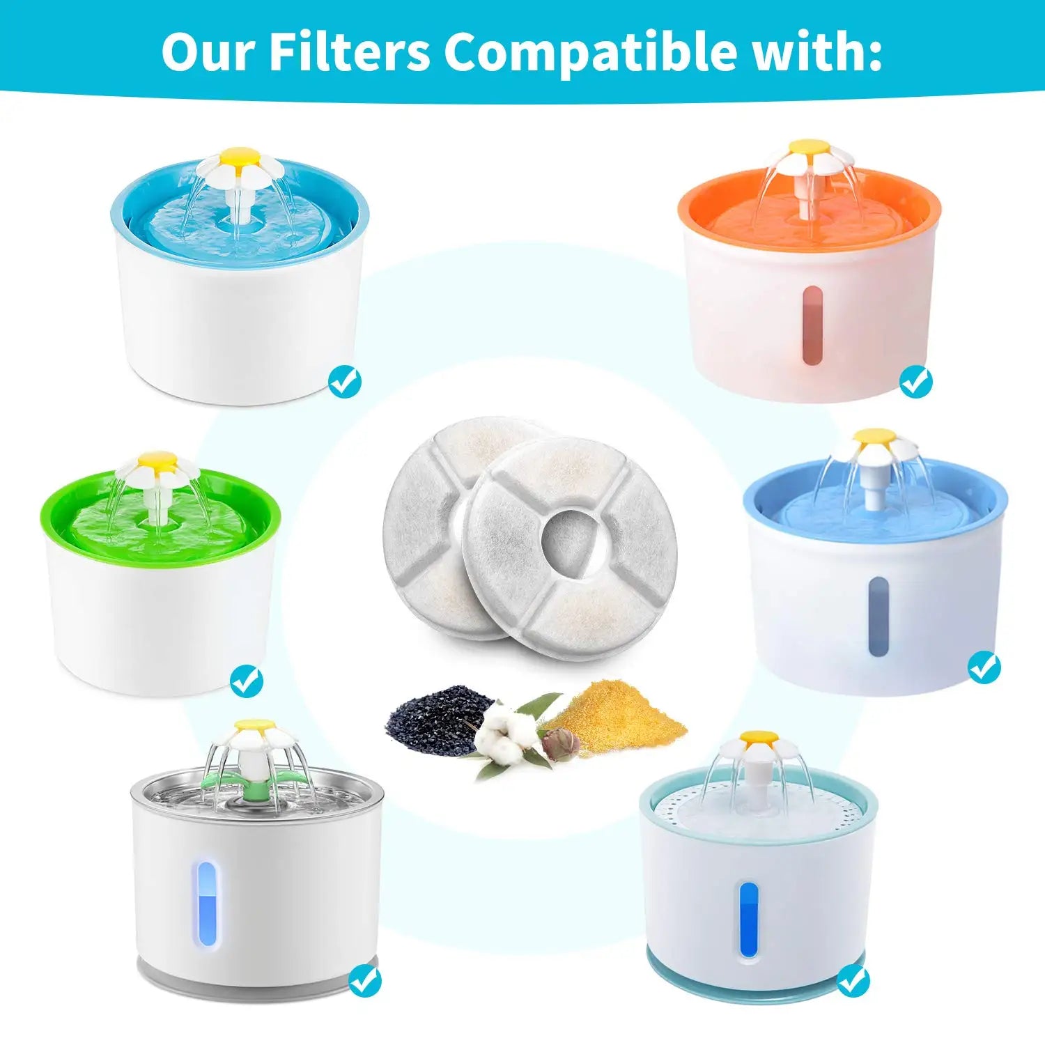 Cat Water Fountain Filter Set