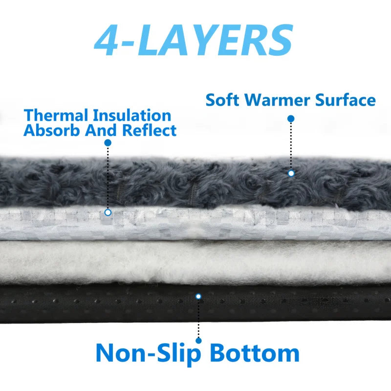 Breathable Washable Cat Bed Cover Soft Protective Mat for Indoor Cats