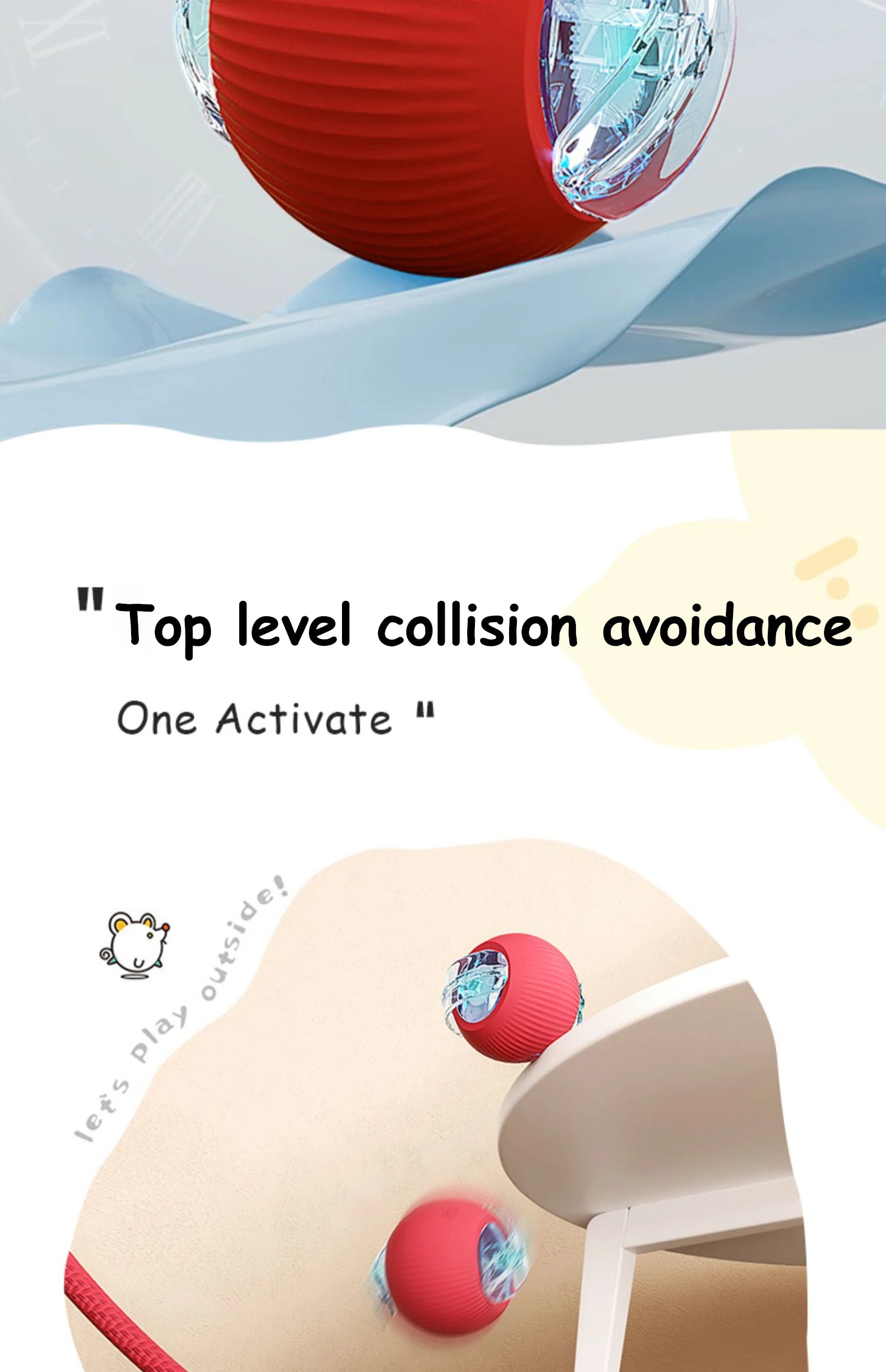 Automatic Interactive Cat Ball Toy | Rechargeable
