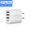 Total 60W USB C Charger Multi 4 Ports Type C Fast Charging