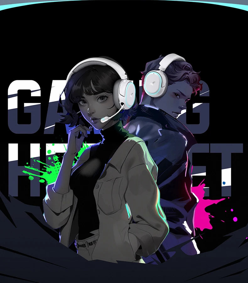 Picun G2 2.4GHz Bluetooth Wireless Gaming Headset For PC PS4 PS5