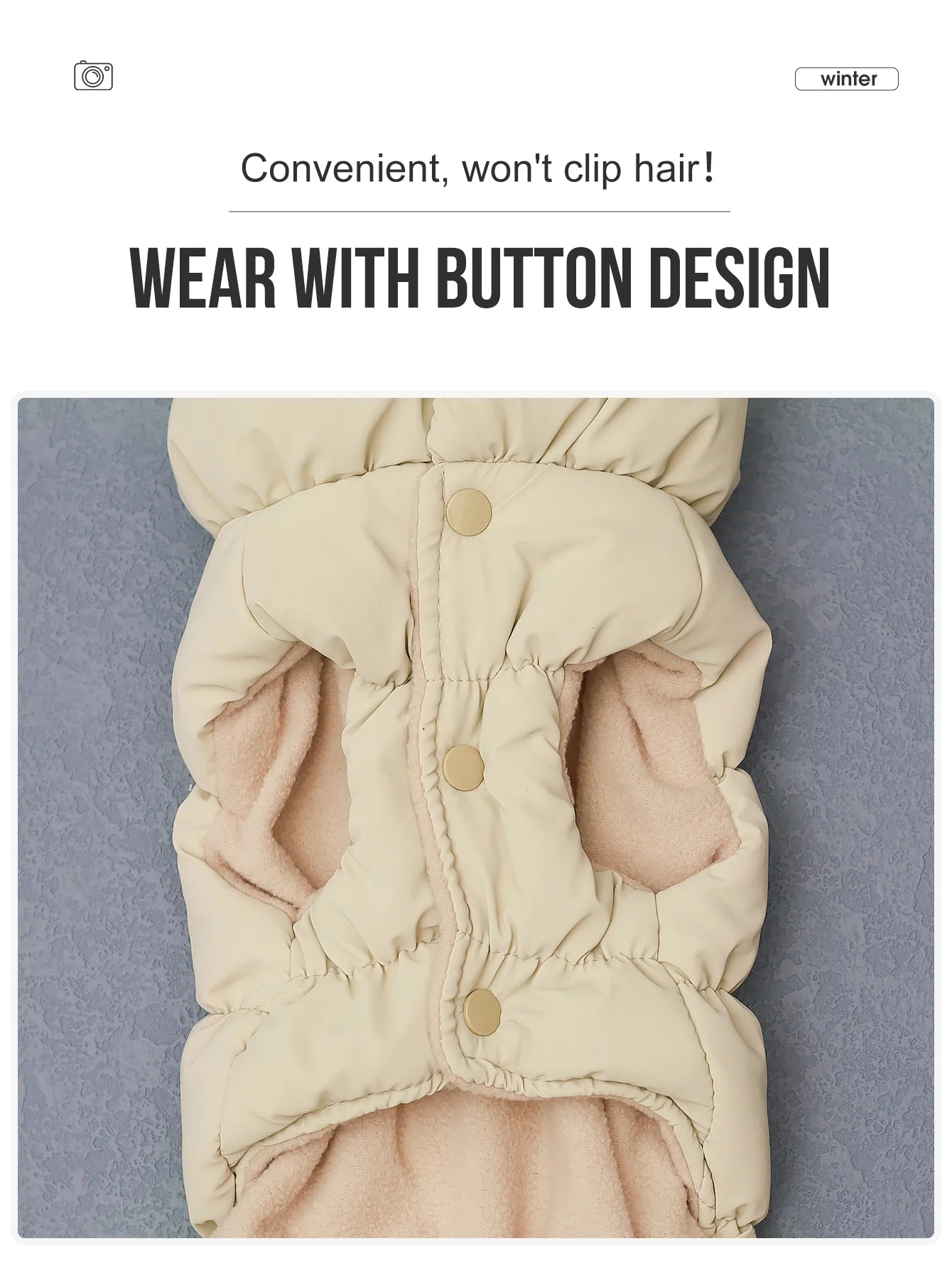 Warm Dog Parka Jacket