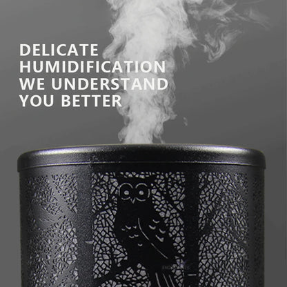 Aroma Diffuser Ultrasonic Perfume Air Humidifier Iron Art Deer Pattern Smart Room Fragrance Humidifier with LED Night Lights