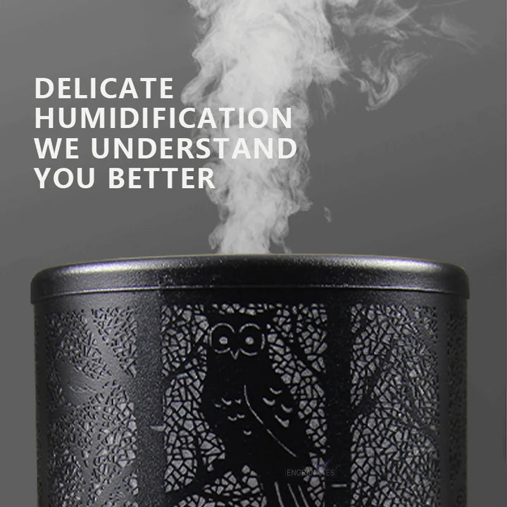 Aroma Diffuser Ultrasonic Perfume Air Humidifier Iron Art Deer Pattern