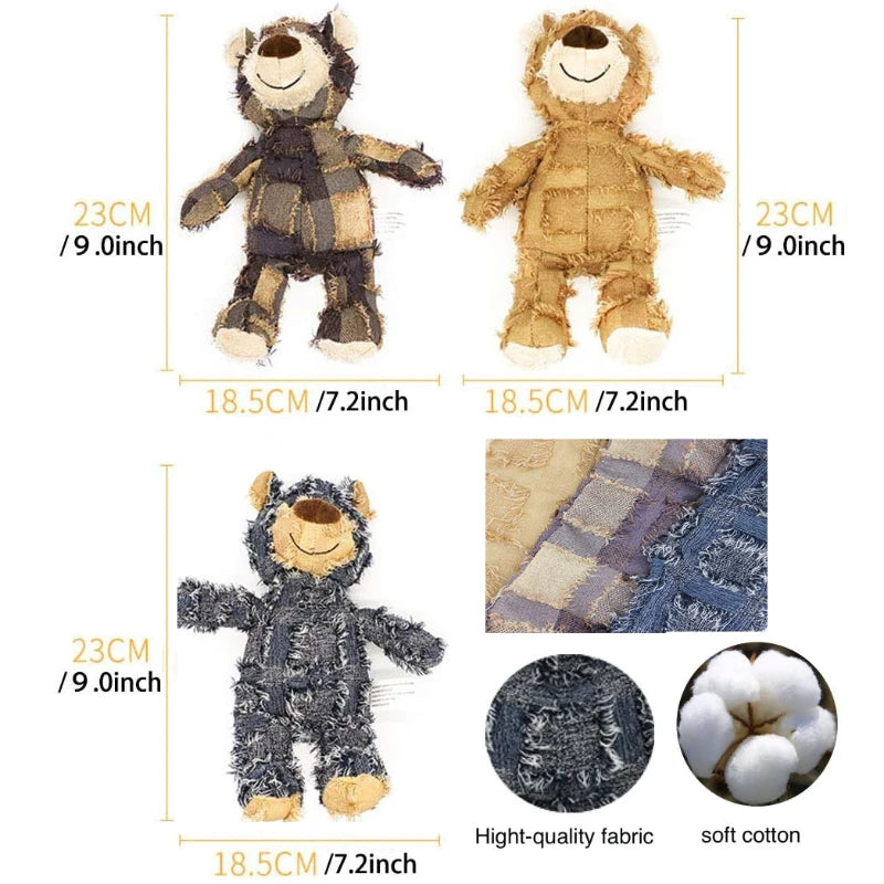 Plush Teddy Bear Dog Toy