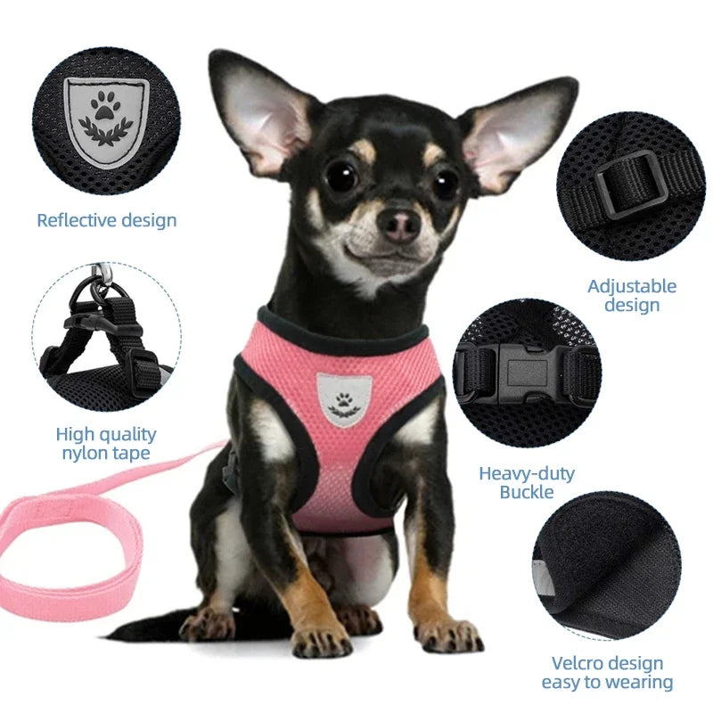 Reflective Soft Pet Harness